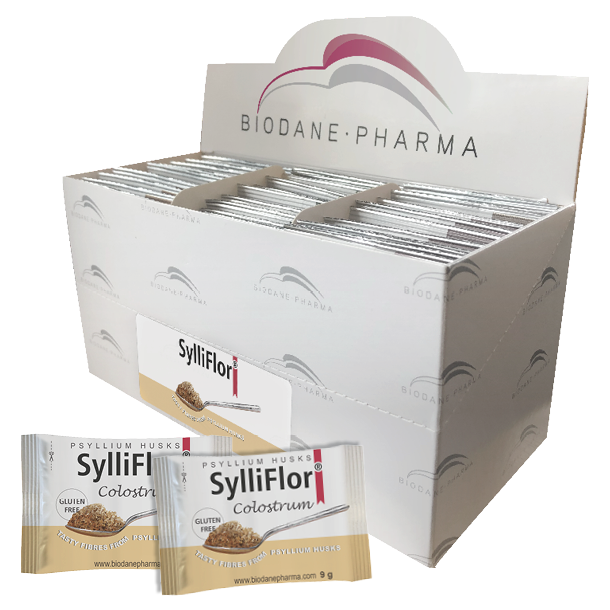 SylliFlor<sup>®</sup> Psyllium Husks<br />Colostrum<br />Sachets 30 x 9 g