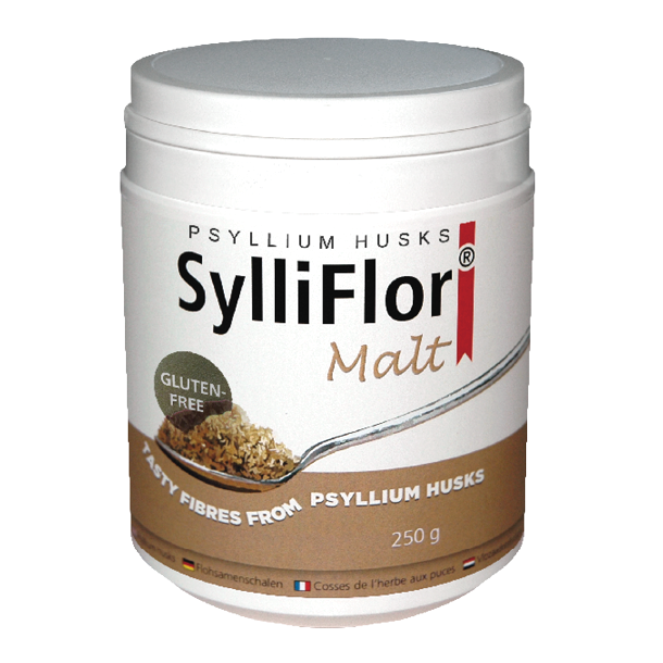 SylliFlor<sup>®</sup> Psyllium Husks<br />Malt<br />Single pack 250 g
