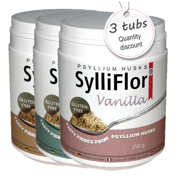 SylliFlor<sup>®</sup> Psyllium Husks<br />Classic<br />Multi pack 3 x 250 g
