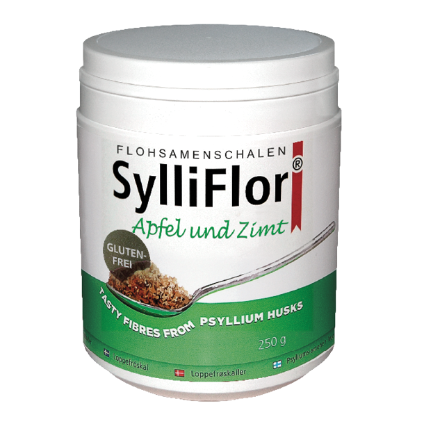 SylliFlor<sup>®</sup> Flohsamenschalen<br />Apfel und Zimt<br />250 g