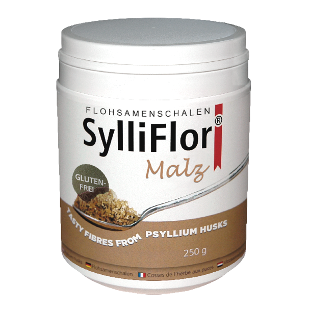 SylliFlor<sup>®</sup> Flohsamenschalen<br />Malz<br />250 g