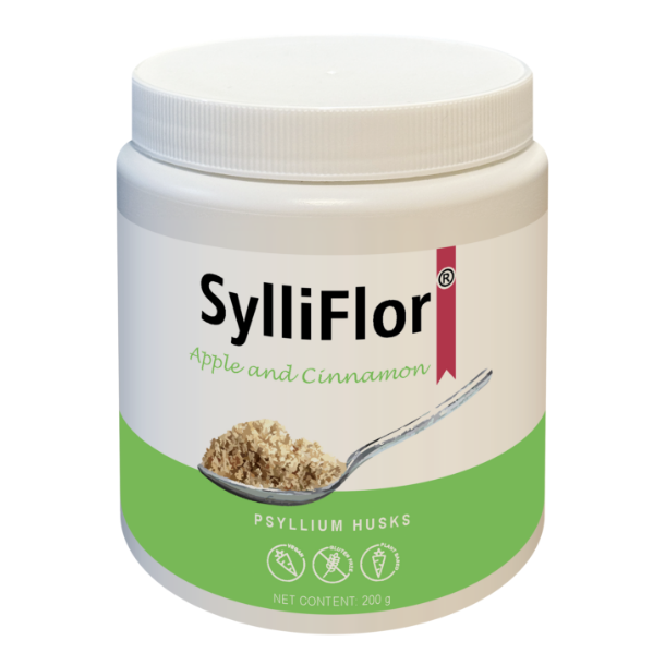 SylliFlor<sup></sup> Psyllium Husks<br />Apple and Cinnamon<br />Single pack 200 g