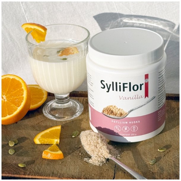 SylliFlor<sup></sup> Psyllium Husks<br />Vanilla<br />Single pack 200 g