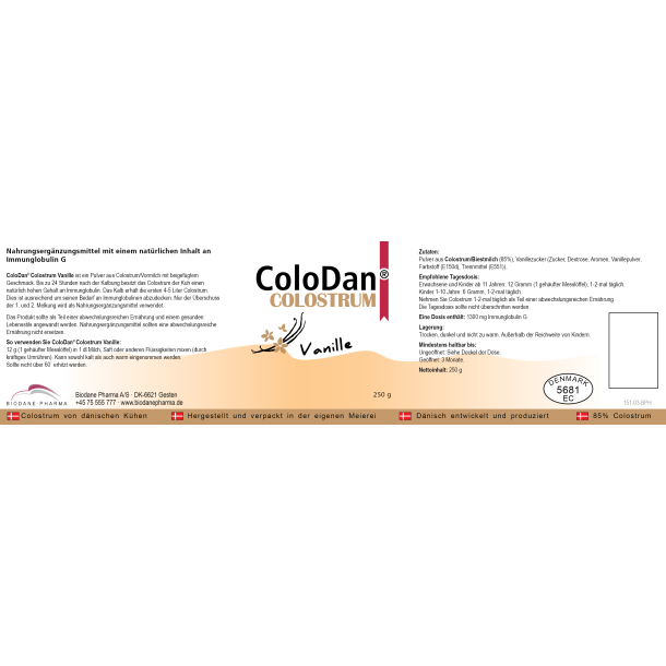 ColoDan<sup></sup> Colostrum Vanille