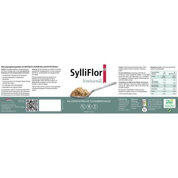 SylliFlor<sup></sup> Flohsamenschalen<br />Naturell<br />200 g